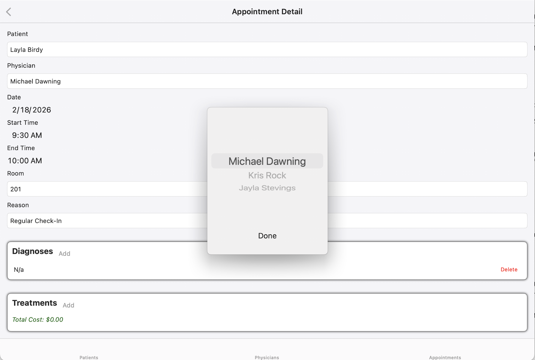 TheraOffice medical management system dashboard